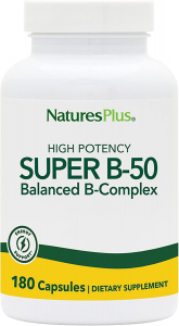 NaturesPlus Super B-50 Balanced B-Complex - Безглютеновый комплекс витаминов группы В