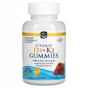 Nordic Naturals Vitamin D3 + K2 Gummies