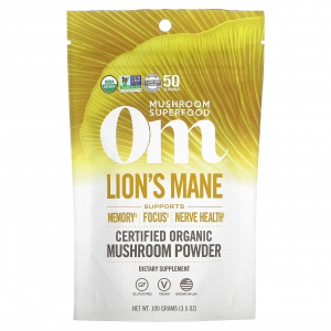 Om Mushrooms Lion's Mane Organic Mushroom Powder - Ежовик гребенчатый
