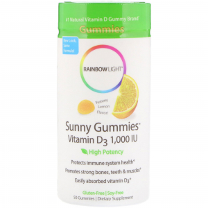 Rainbow Light Sunny Gummies Vitamin D3 1,000 IU