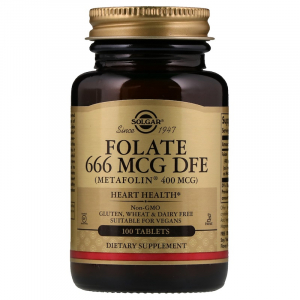 Solgar Folate 400 mcg - Метафолин