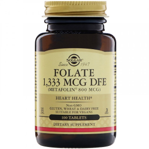 Solgar Folate 800 mcg - Метафолин