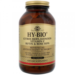 Solgar Hy-Bio Citrus Bioflavonoids Vitamin C Rutin & Rose Hips