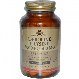 Solgar L-Proline L-Lysine 500 mg/500 mg