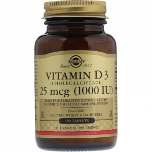 Solgar Vitamin D3 1000 IU (25 mcg)