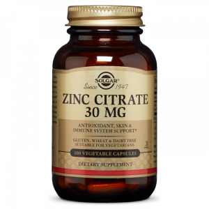Solgar Zinc Citrate 30 mg