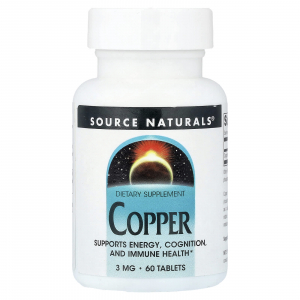 Source Naturals Copper 3 mg - Медь